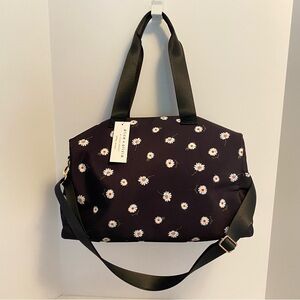 Alice + Olivia by Stacey Bendt Black & Daisy Duffel Bag New With Tag